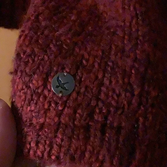 Eddie Bauer red cowl neck sweater, size XL - Picture 6 of 6